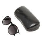 Chanel CC Logo Sunglasses Black Acetate Eyewear — view 8
