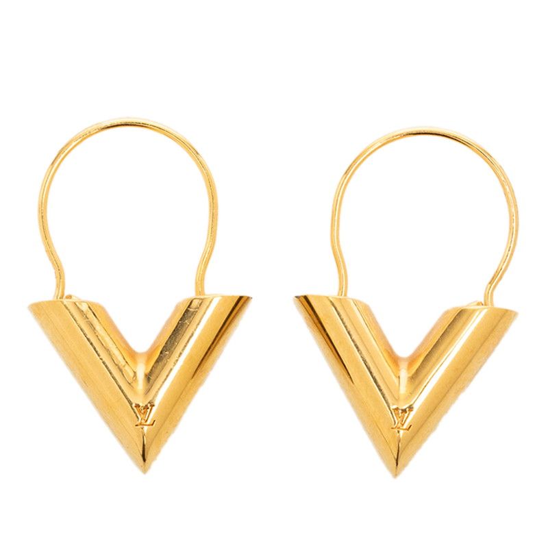 Louis Vuitton Essential Earrings Gold Plated