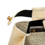 Fendi Peekaboo Large Shoulder Bag 2-Way White Ivory Enamel — view 5