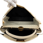 Fendi Peekaboo Large Shoulder Bag 2-Way White Ivory Enamel — view 6