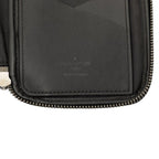 Louis Vuitton Monogram Eclipse Reverse Double Phone Pouch Shoulder Bag Noir — view 5