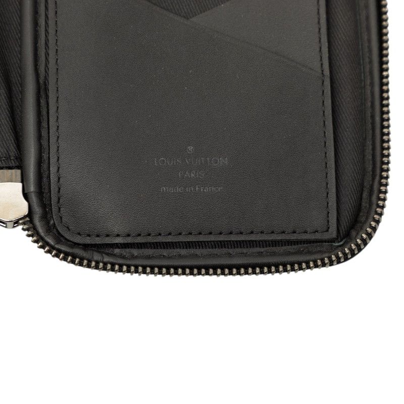 Louis Vuitton Monogram Eclipse Reverse Double Phone Pouch Shoulder Bag Noir — view 5