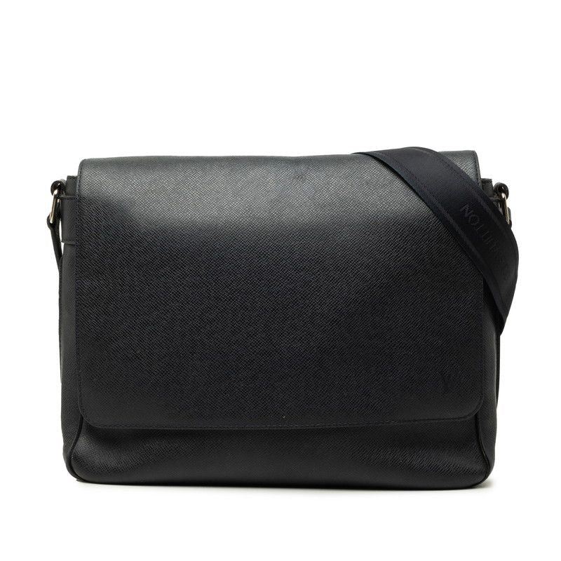 Louis Vuitton Taiga Roman MM Shoulder Bag Boreal Dark Navy Leather
