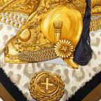 Hermes Carre 90 Casques Et Plumets Scarf Multicolor Silk — view 5