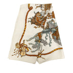 Hermes Carre 90 les Fetes du Roi Soleil Celebration of the Sun King Scarf White — view 2