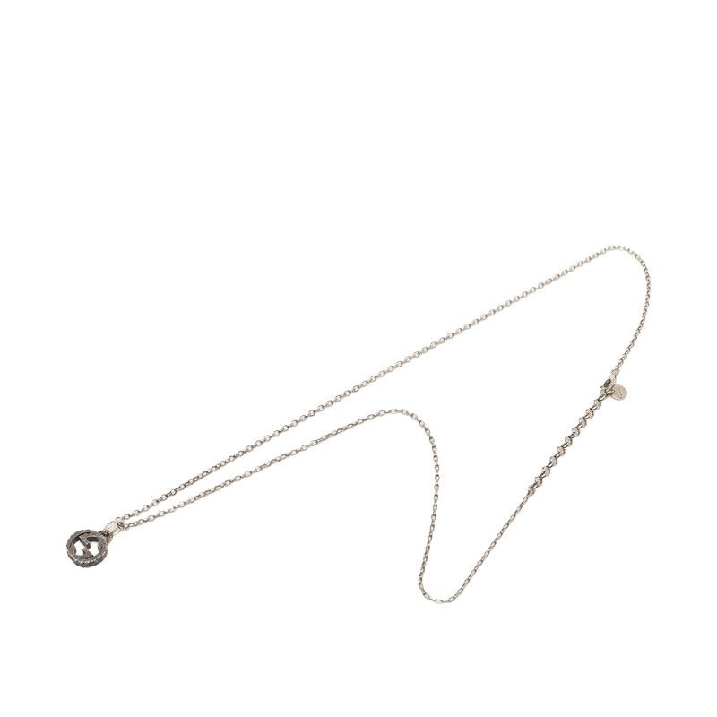 Gucci Interlocking Necklace Silver — view 3