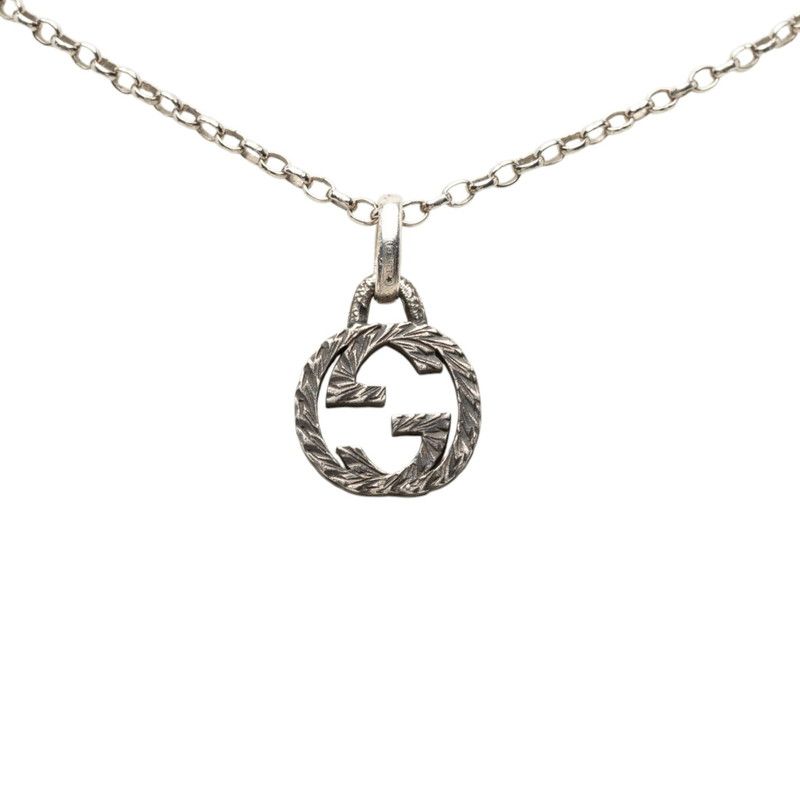 Gucci Interlocking Necklace Silver