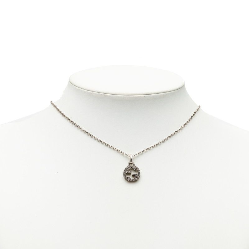 Gucci Interlocking Necklace Silver — view 6