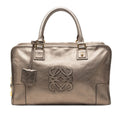 Loewe Anagram Amazona 36 Handbag Gold Leather