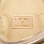 Chanel Camellia Quilted Coin Purse Gold Lambskin — view 5