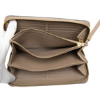 Louis Vuitton Monogram Empreinte Zippy Wallet Zip Around Tourtel Cream Beige — view 4