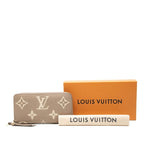 Louis Vuitton Monogram Empreinte Zippy Wallet Zip Around Tourtel Cream Beige — view 7