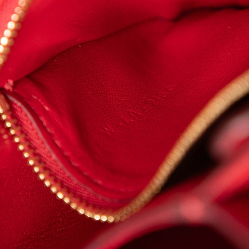 Celine Classic Box Small Shoulder Bag Red Leather — view 6