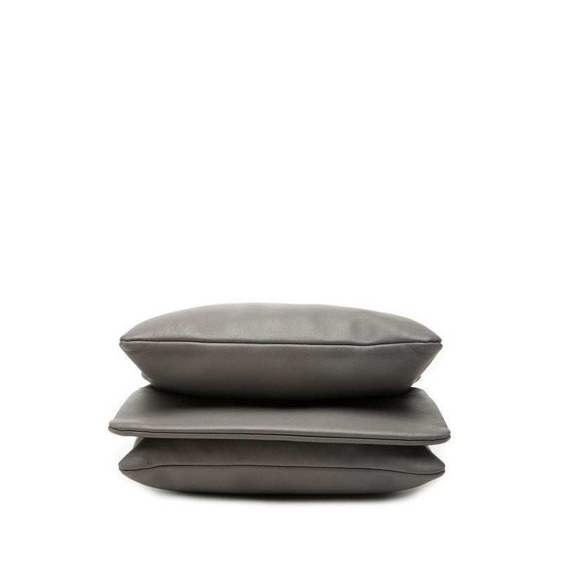Celine Trio Crossbody Shoulder Bag Gray Leather — view 3