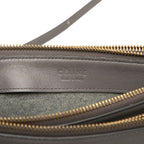 Celine Trio Crossbody Shoulder Bag Gray Leather — view 5