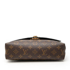 Louis Vuitton Monogram Saint Placide Chain Shoulder Bag Brown Cerise Red Leather — view 3