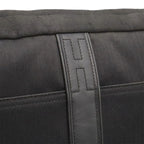 Hermes Acapulco Besace MM Shoulder Bag Crossbody Nylon Leather Black — view 8