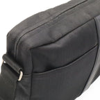 Hermes Acapulco Besace MM Shoulder Bag Crossbody Nylon Leather Black — view 4