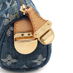 Louis Vuitton Monogram Denim Trousse Speedy PM Mini Pouch Case Blue — view 5