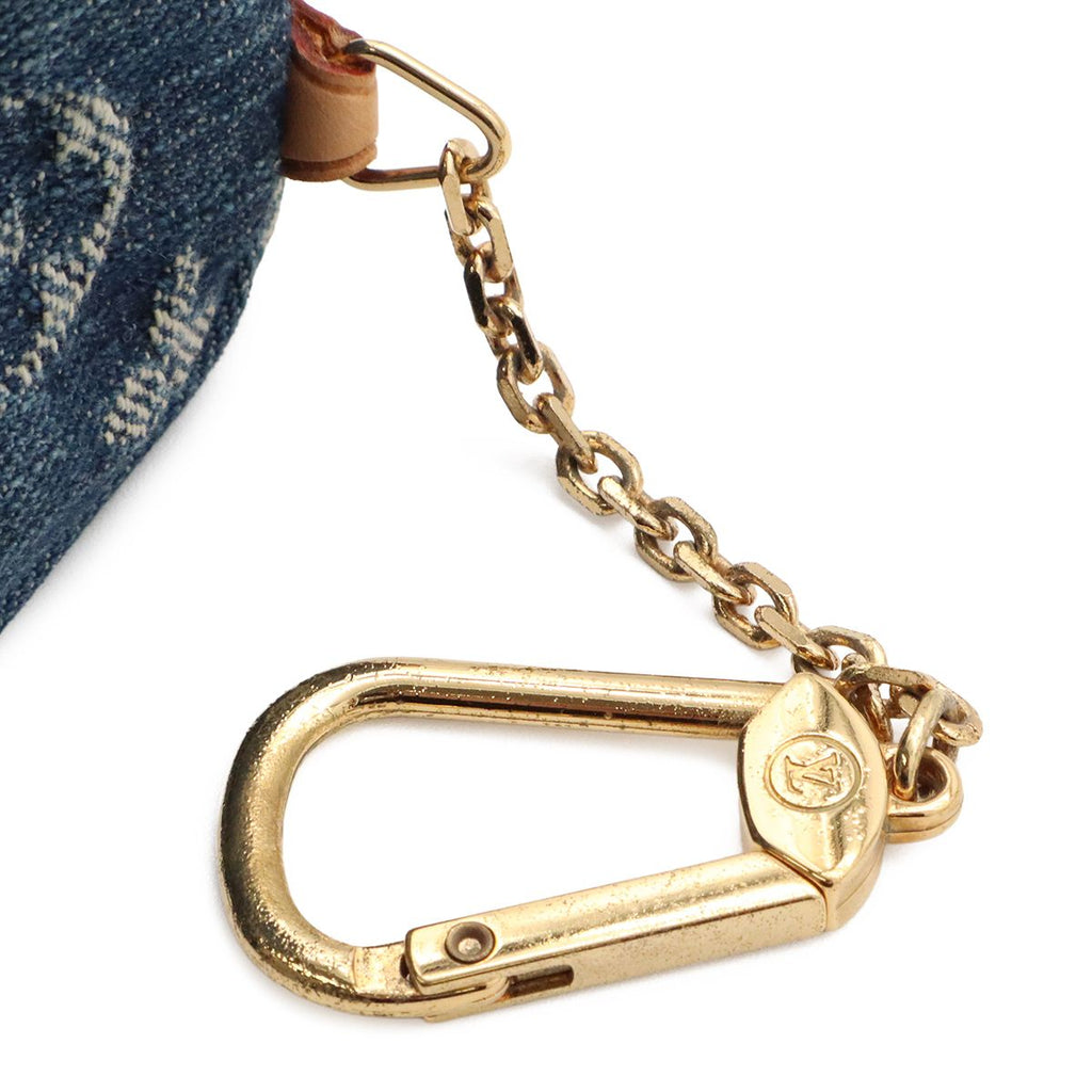 Louis Vuitton Monogram Denim Trousse Speedy PM Mini Pouch Case Blue — view 4