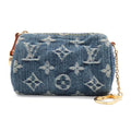 Louis Vuitton Monogram Denim Trousse Speedy PM Mini Pouch Case Blue