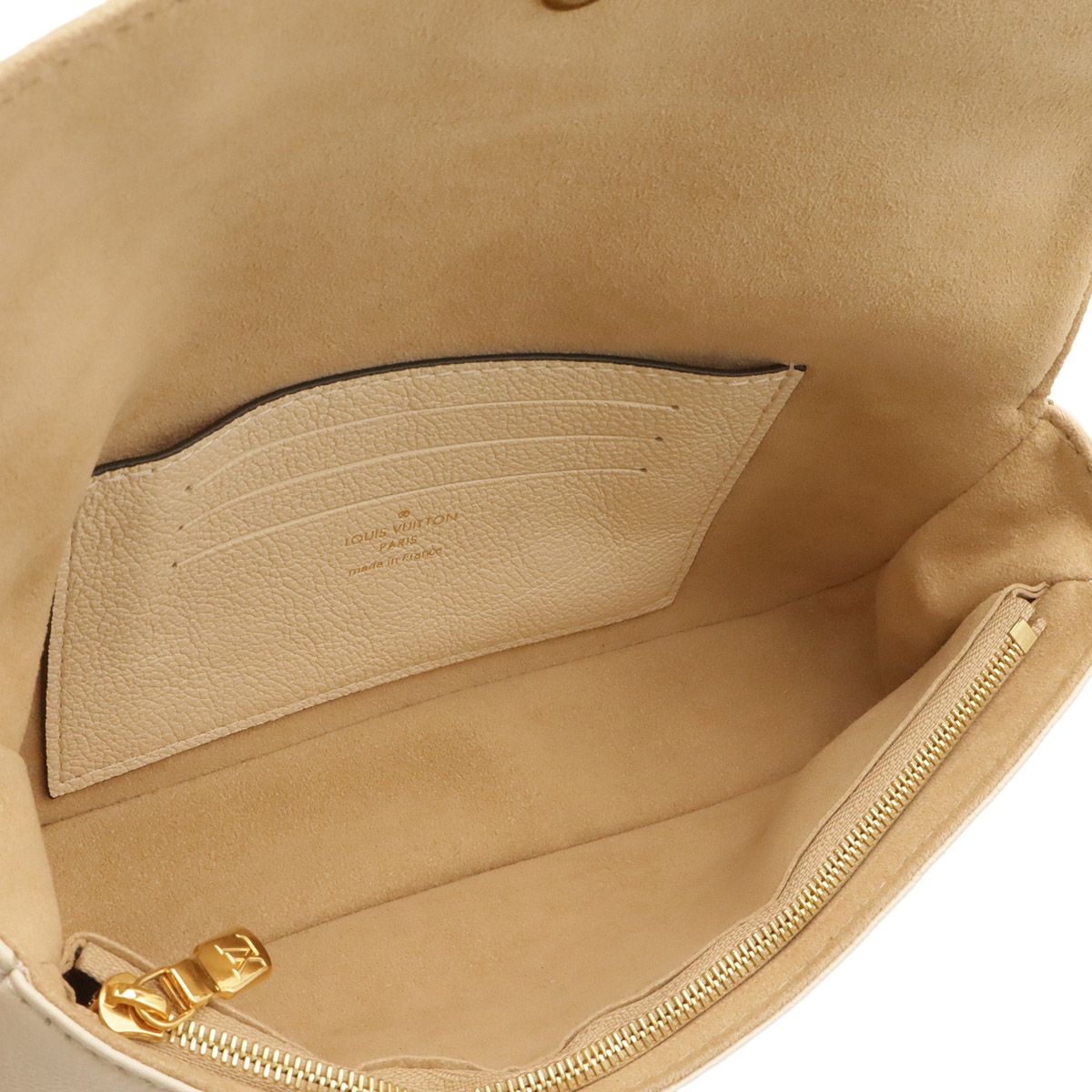 Louis Vuitton Monogram Empreinte Wallet on Chain Ivy 2-Way Shoulder Bag Cream — view 6