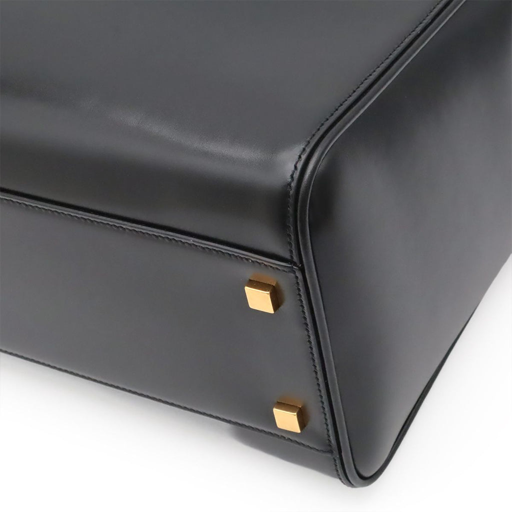 Saint Laurent Paris YSL Manhattan S Tote Leather Black Gold — view 3