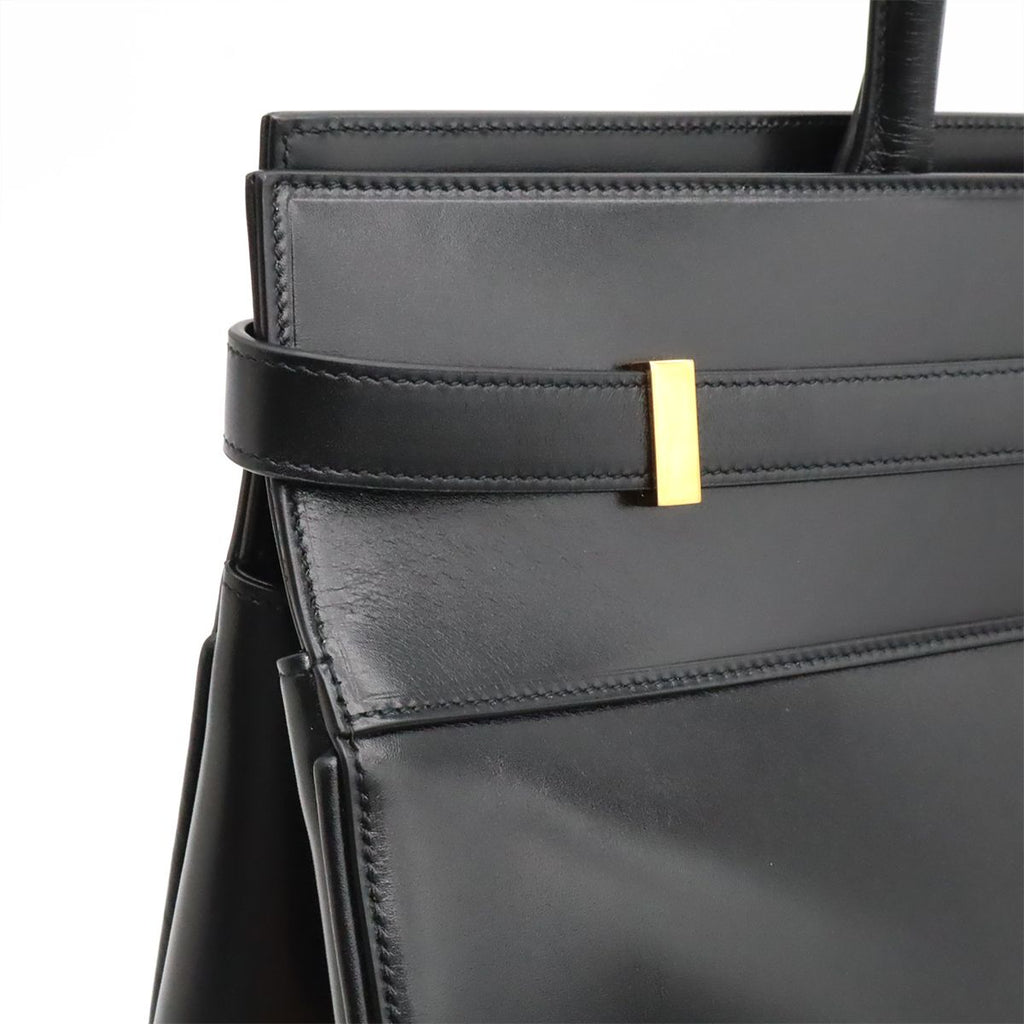 Saint Laurent Paris YSL Manhattan S Tote Leather Black Gold — view 7