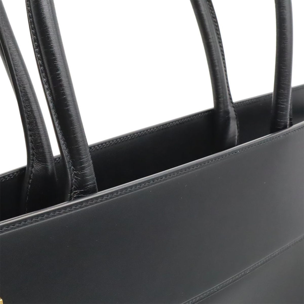 Saint Laurent Paris YSL Manhattan S Tote Leather Black Gold — view 6