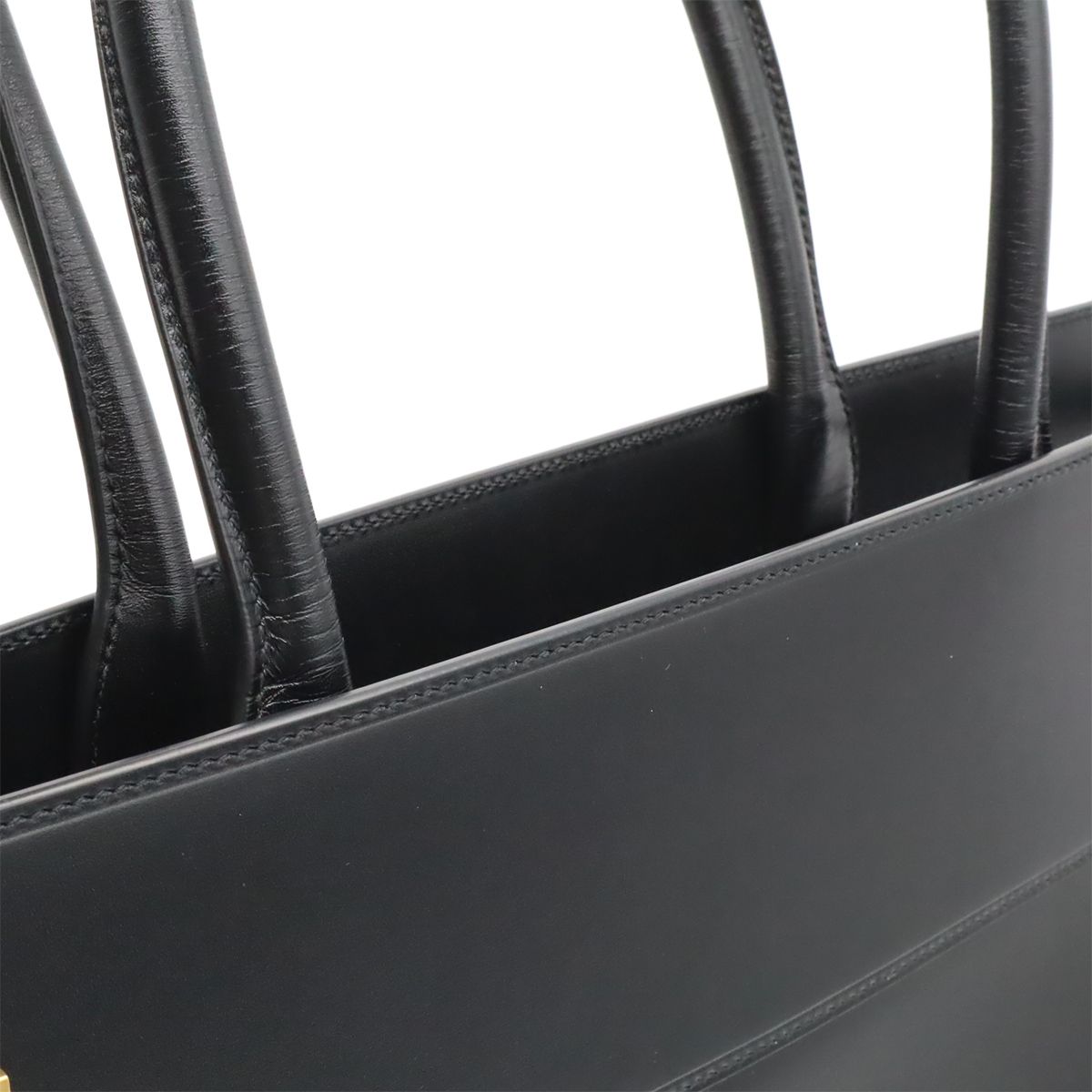 Saint Laurent Paris YSL Manhattan S Tote Leather Black Gold — view 6