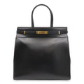 Saint Laurent Paris YSL Manhattan S Tote Leather Black Gold