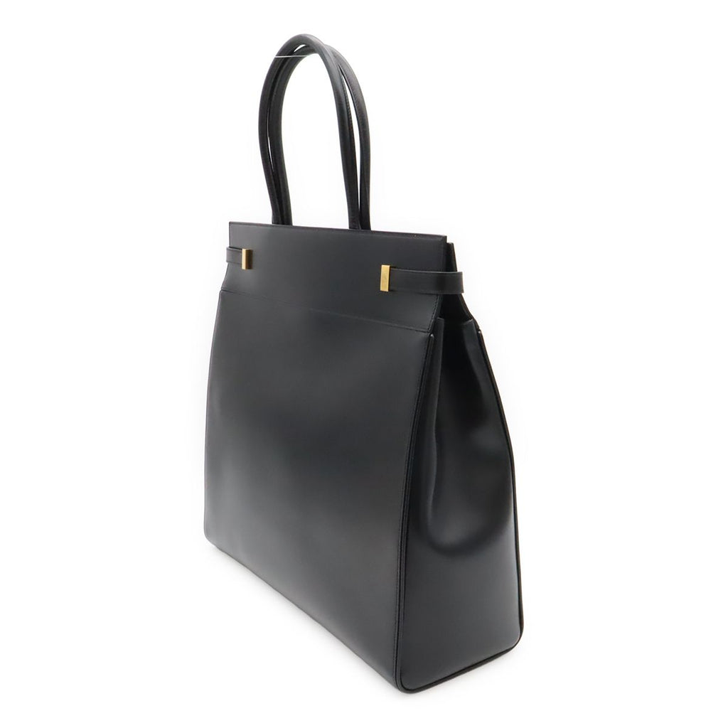 Saint Laurent Paris YSL Manhattan S Tote Leather Black Gold — view 2