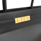 Saint Laurent Paris YSL Manhattan S Tote Leather Black Gold — view 8