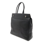 Saint Laurent Paris YSL Manhattan S Tote Leather Black Silver — view 2