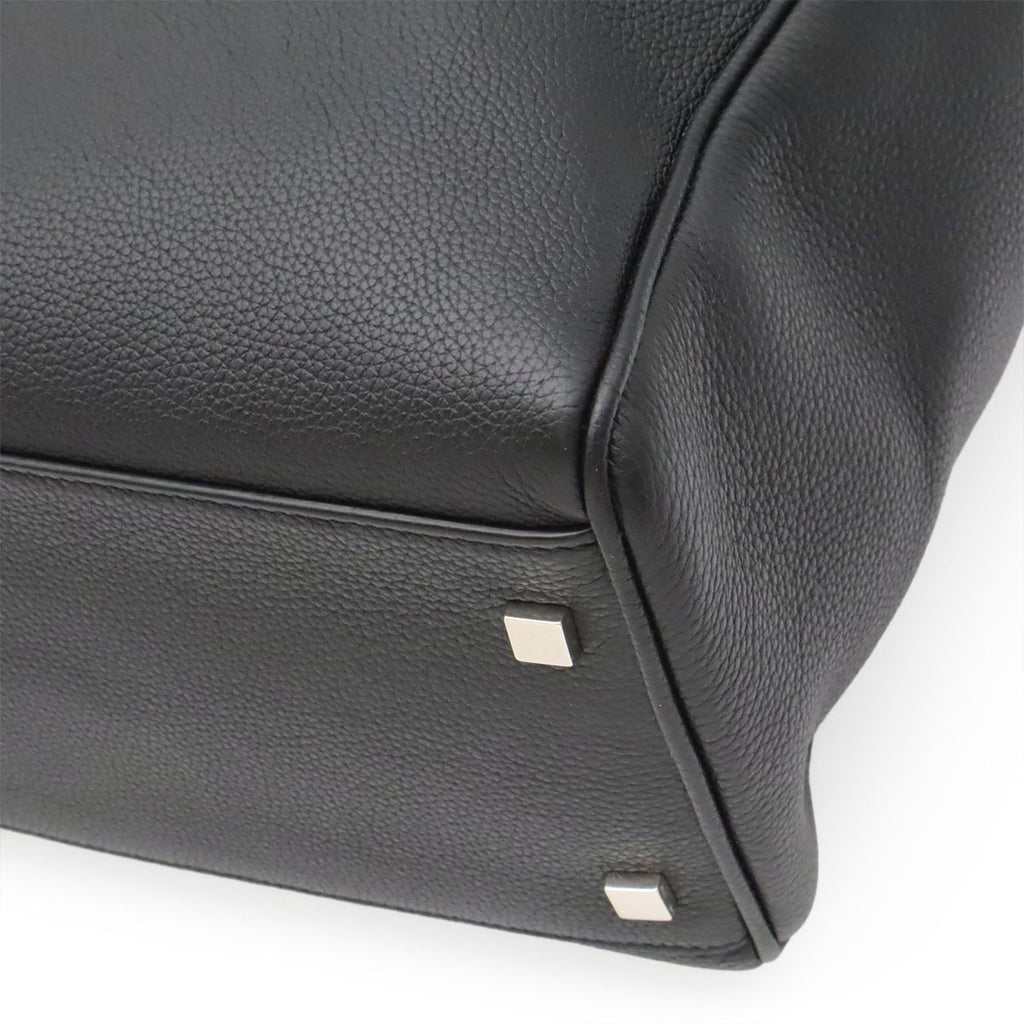 Saint Laurent Paris YSL Manhattan S Tote Leather Black Silver — view 3