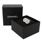Chanel CC Logo Stud Earrings Round — view 6