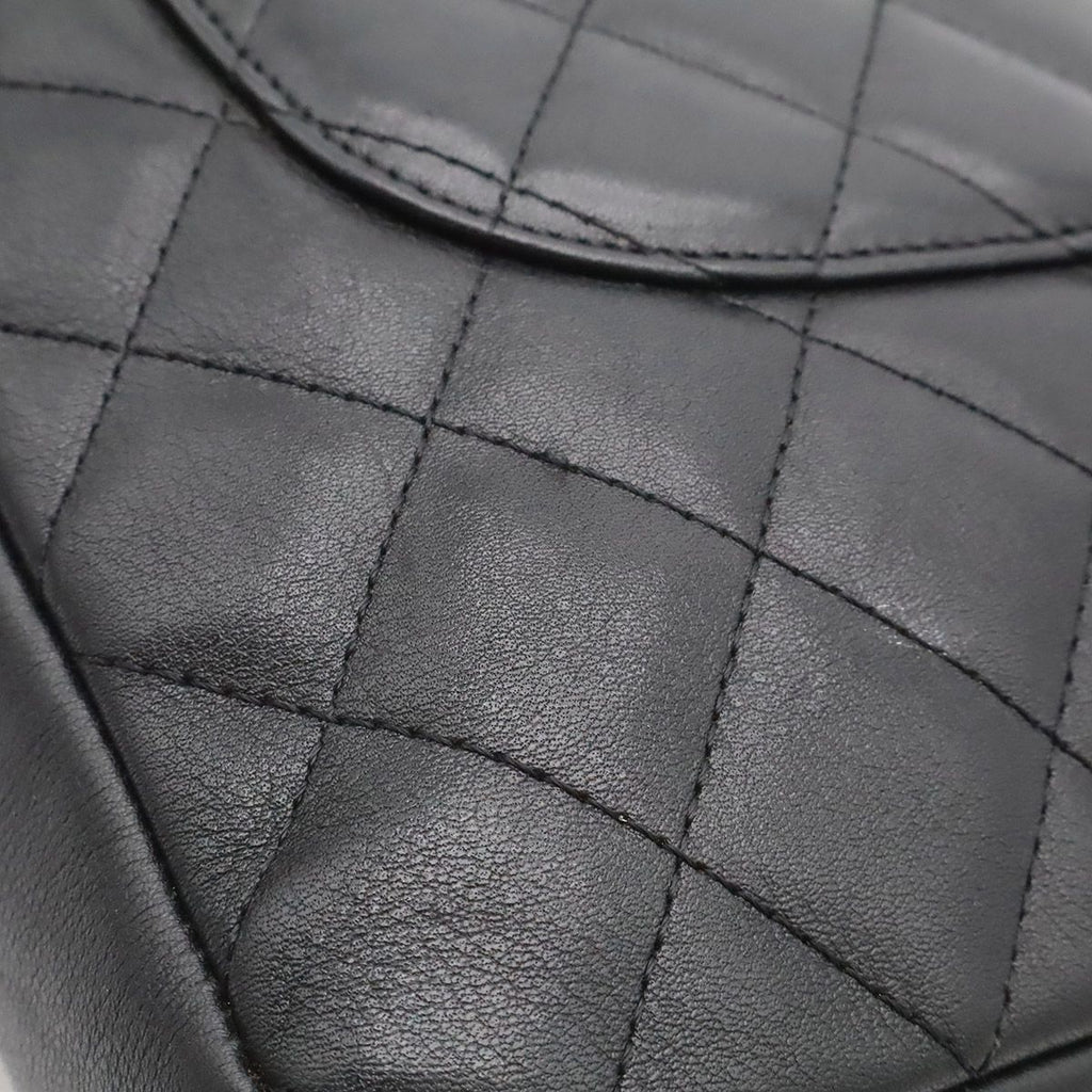 Chanel Cambon Line CC Logo Pochette Shoulder Bag Crossbody Soft Calf Black White — view 8