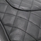 Chanel Cambon Line CC Logo Pochette Shoulder Bag Crossbody Soft Calf Black White — view 8