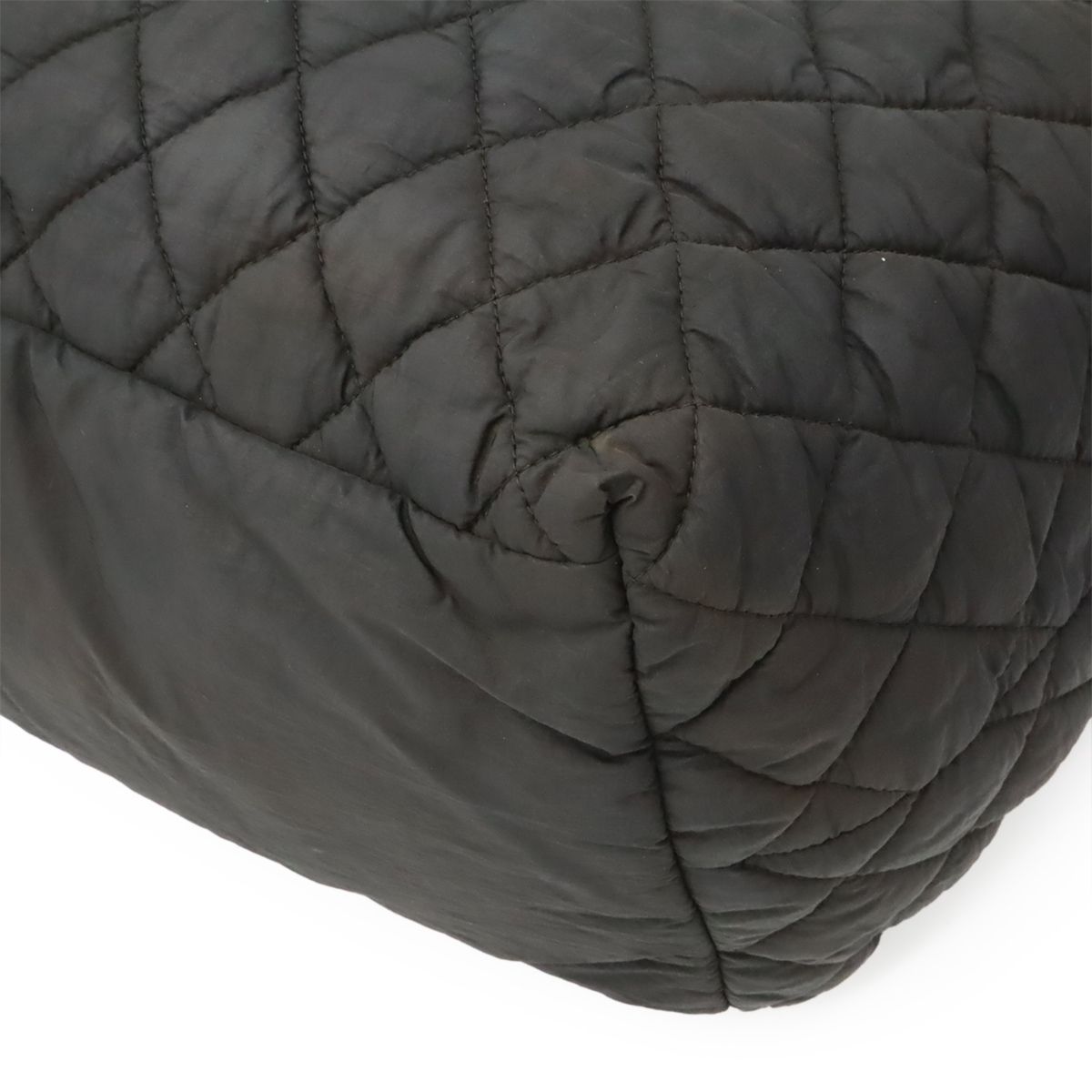 Chanel Coco Cocoon Tote MM Shoulder Bag Quilted Nylon Black — view 3