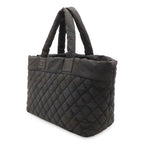Chanel Coco Cocoon Tote MM Shoulder Bag Quilted Nylon Black — view 2