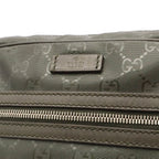 Gucci GG Supreme Plus Shoulder Bag Crossbody Leather Khaki Green Silver — view 9