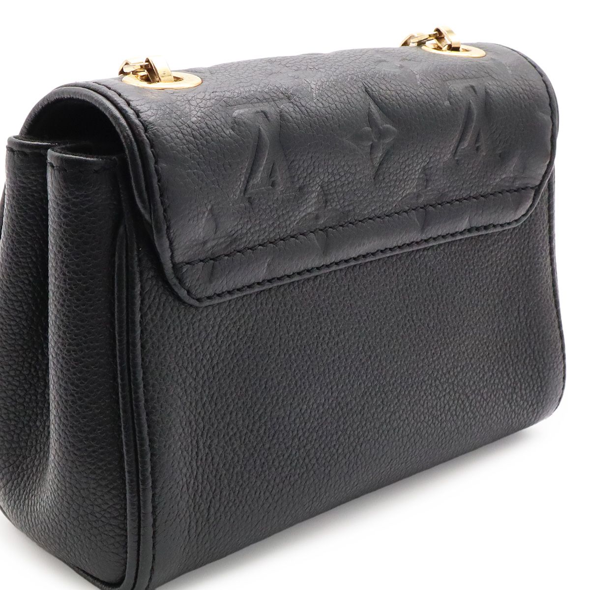 Louis Vuitton Monogram Empreinte Saint Germain BB Chain Shoulder Bag Noir Black — view 7