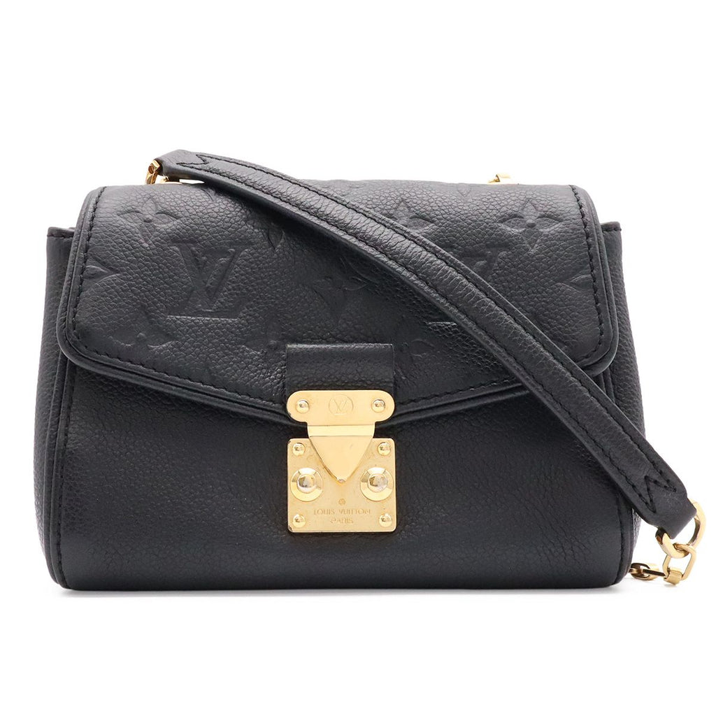 Louis Vuitton Monogram Empreinte Saint Germain BB Chain Shoulder Bag Noir Black