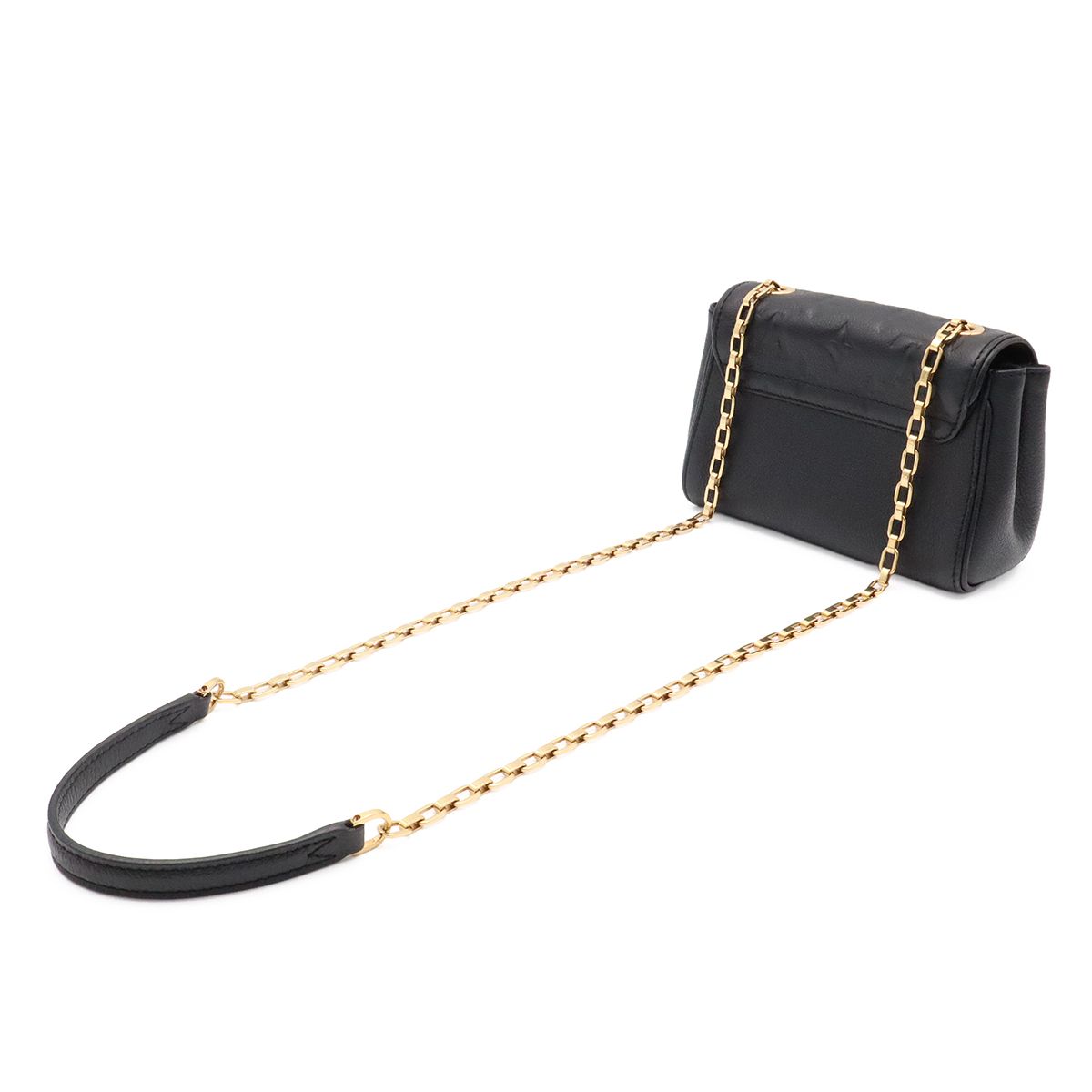 Louis Vuitton Monogram Empreinte Saint Germain BB Chain Shoulder Bag Noir Black — view 2