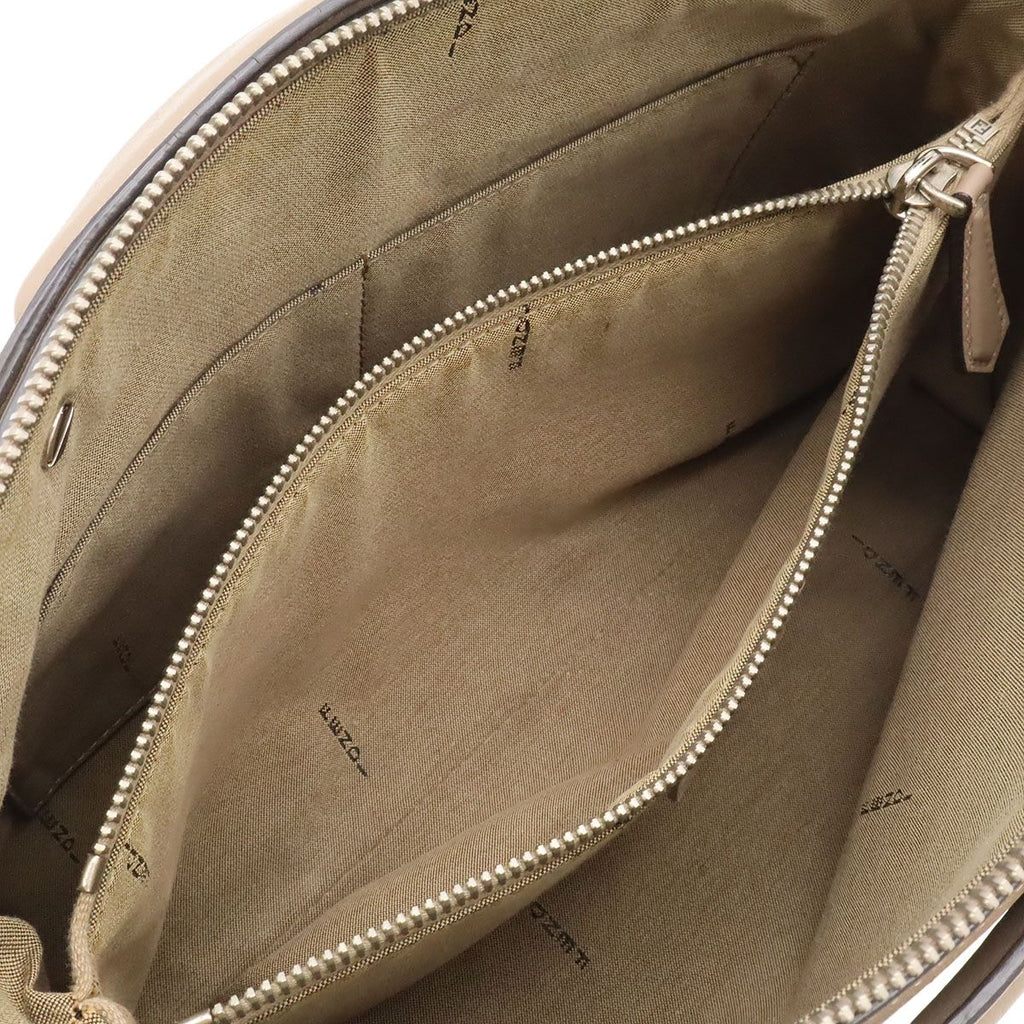 Fendi by the Way 2-Way Shoulder Bag Leather Gray Silver — view 8