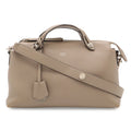 Fendi by the Way 2-Way Shoulder Bag Leather Gray Silver