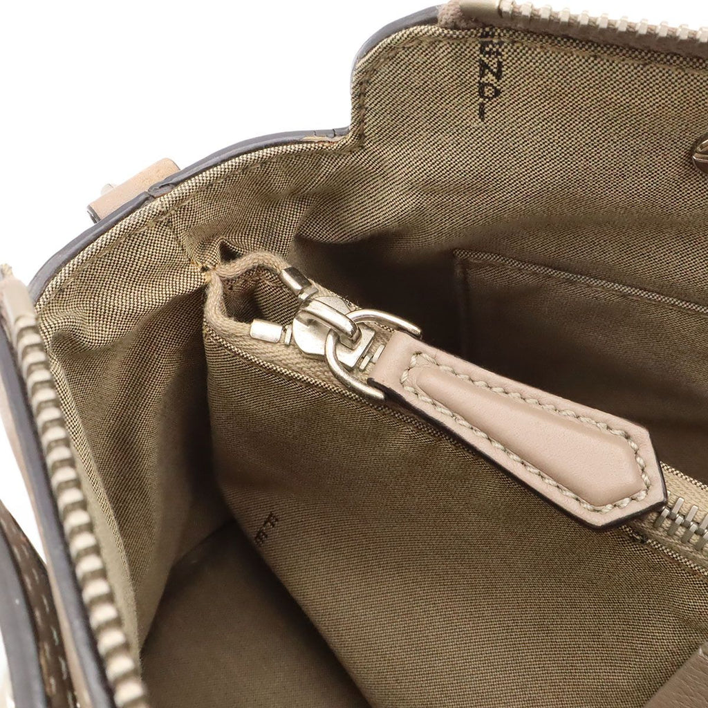 Fendi by the Way 2-Way Shoulder Bag Leather Gray Silver — view 7