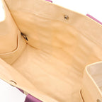 Hermes Bora PM Tote PM Canvas Natural Ivory White Purple — view 5