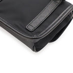 Prada Triangle Logo Shoulder Bag Pochette 2-Way Pouch Nylon Leather Nero Black — view 3