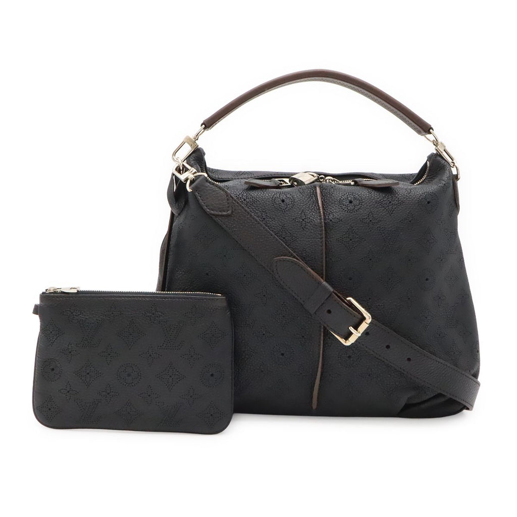 Louis Vuitton Mahina Selene PM 2-Way Shoulder Bag Noir Black Gold